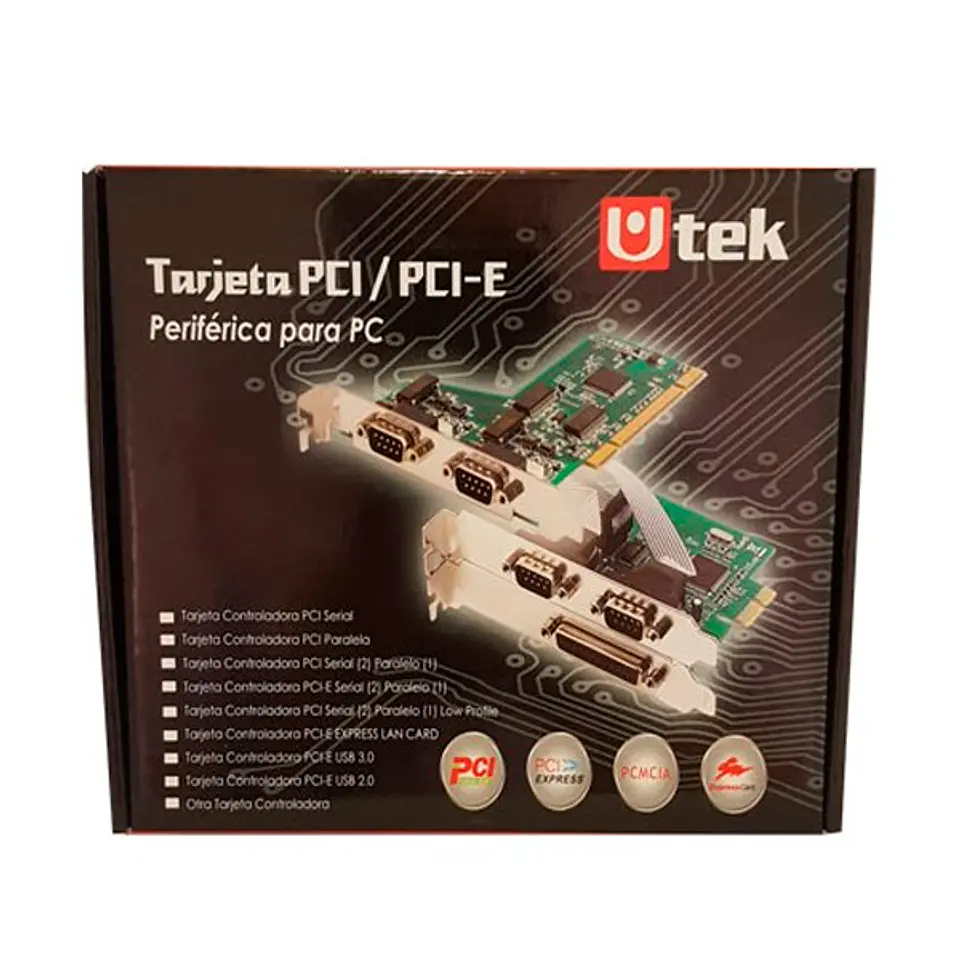Tarjeta PCI express 10/100/1000 Mbps con bracket low profile adicional 4