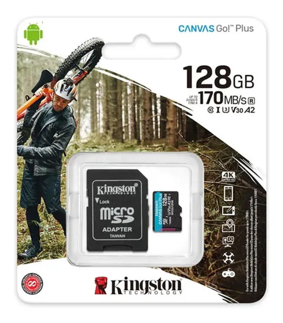 Memoria microSD 170mbs A2 128GB 1