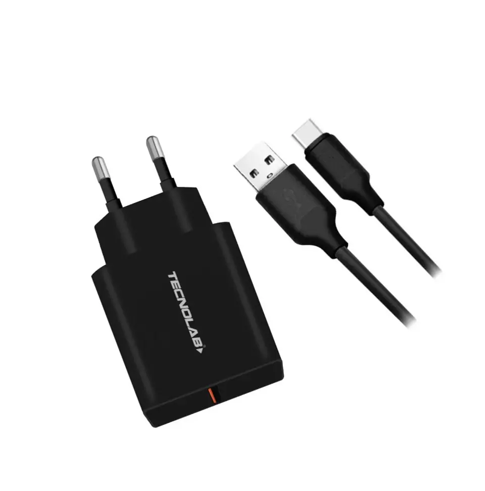Cargador rapido turbo QC 3.0 TIPO C Negro 1
