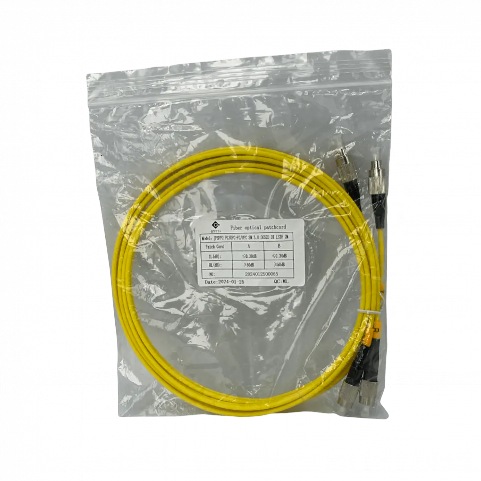 Cable de fibra optica FC/UPC-FC/UPC MonoModo SM Duplex Jumper Cable Fibra 9/125um 3mm 2 MTS 3