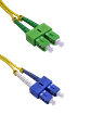 Cable de fibra SC/APC-SC/UPC MonoModo SM Duplex Jumper 3MTS - Miniatura 1