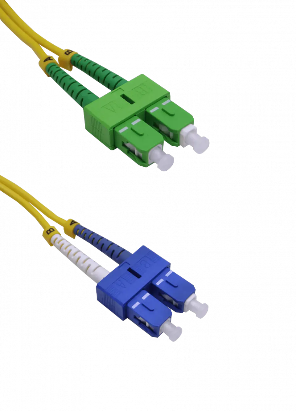 Cable de fibra SC/APC-SC/UPC MonoModo SM Duplex Jumper 3MTS 1