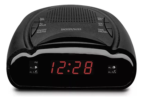 Radio Reloj despertador pantalla LED am/fm ALTAVOZ 