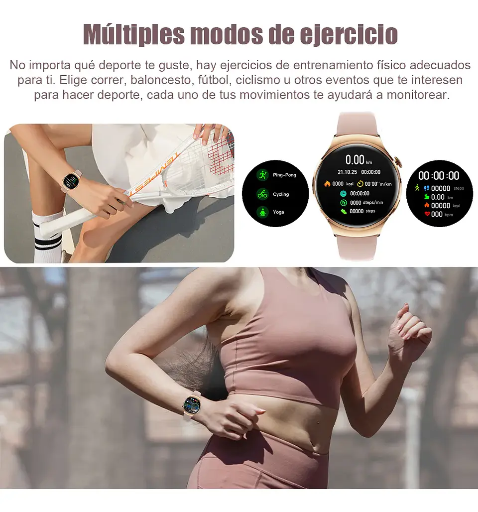 Reloj inteligente GT4 MINI GS GEAR HOCO MUJER NEGRO  4