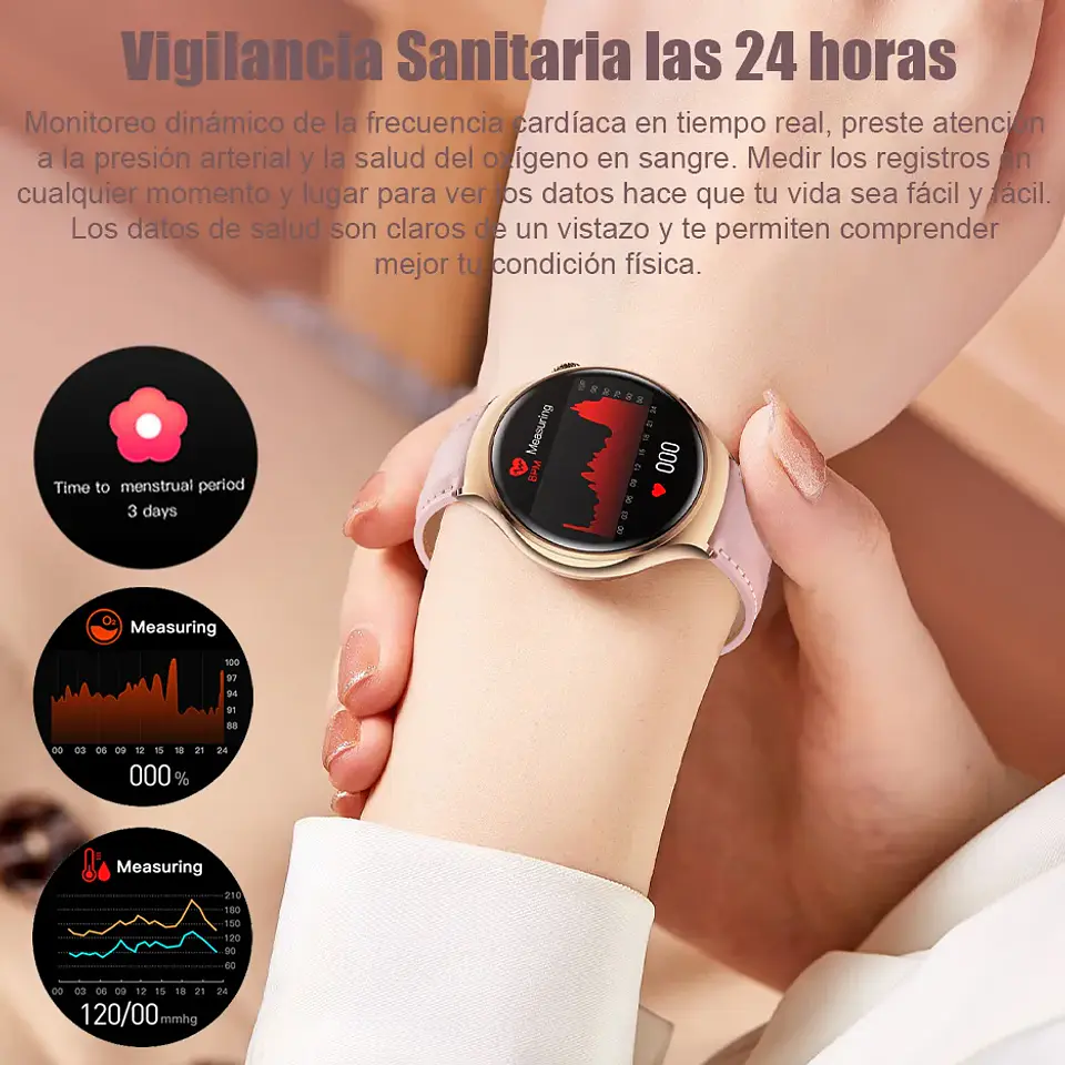Reloj inteligente GT4 MINI GS GEAR HOCO MUJER GRIS  4