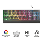 Teclado Gamer TRUST Ziva membrana  3