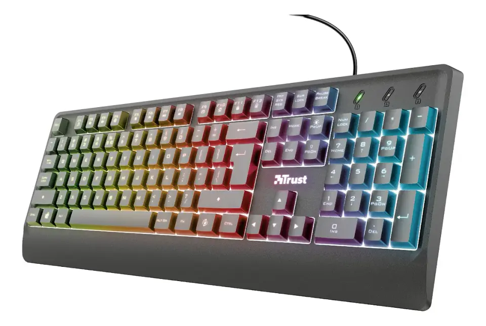 Teclado Gamer TRUST Ziva membrana  2