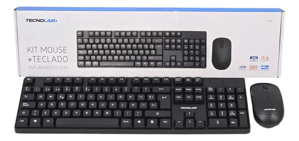 Kit teclado + mouse inalambrico USB TL645  2