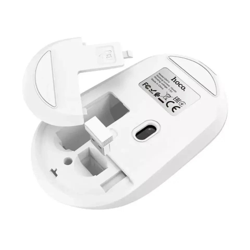 Mouse inalámbrico HOCO GM14 1200DPI Blanco  2