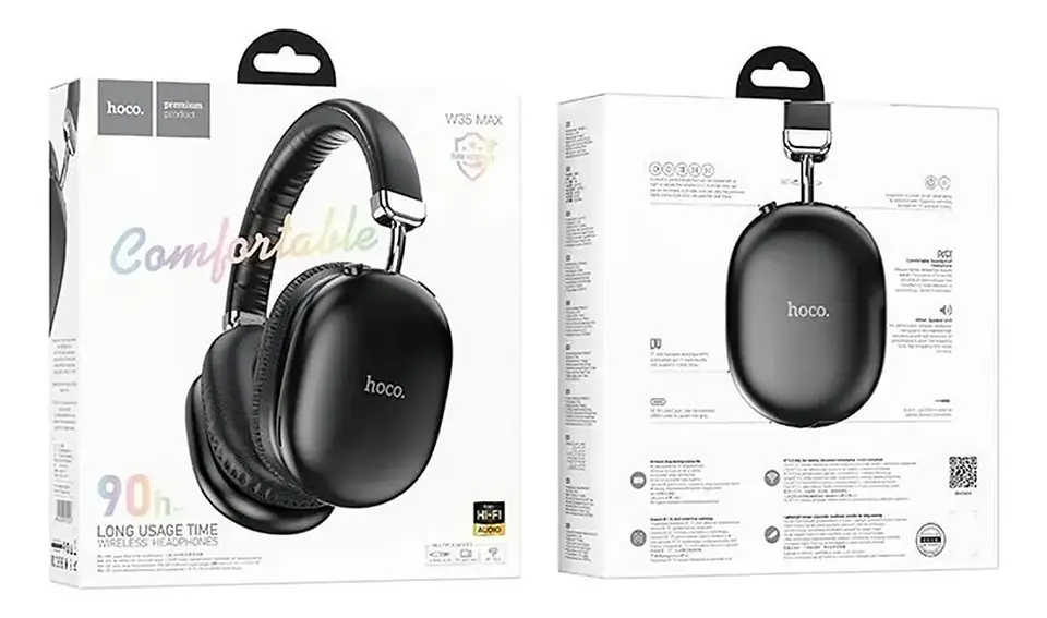 Audifonos Bluetooth 5.0 confortable 90 hrs hoco Negro  2