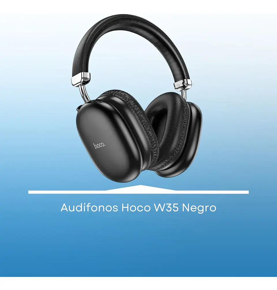 Audifonos Bluetooth 5.0 confortable 90 hrs hoco Negro  3
