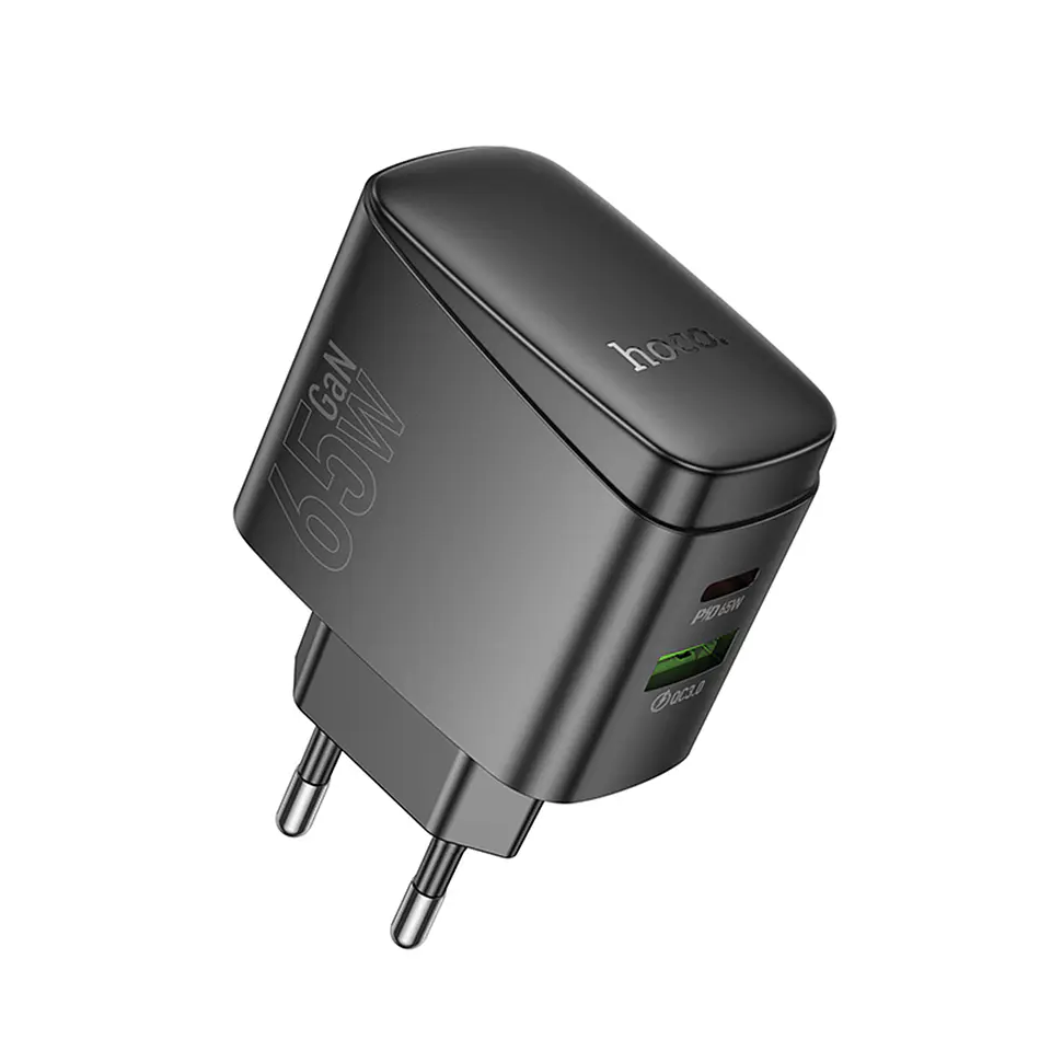 Cargador Carga Rapida Hoco Cs63a 65w Negro 1