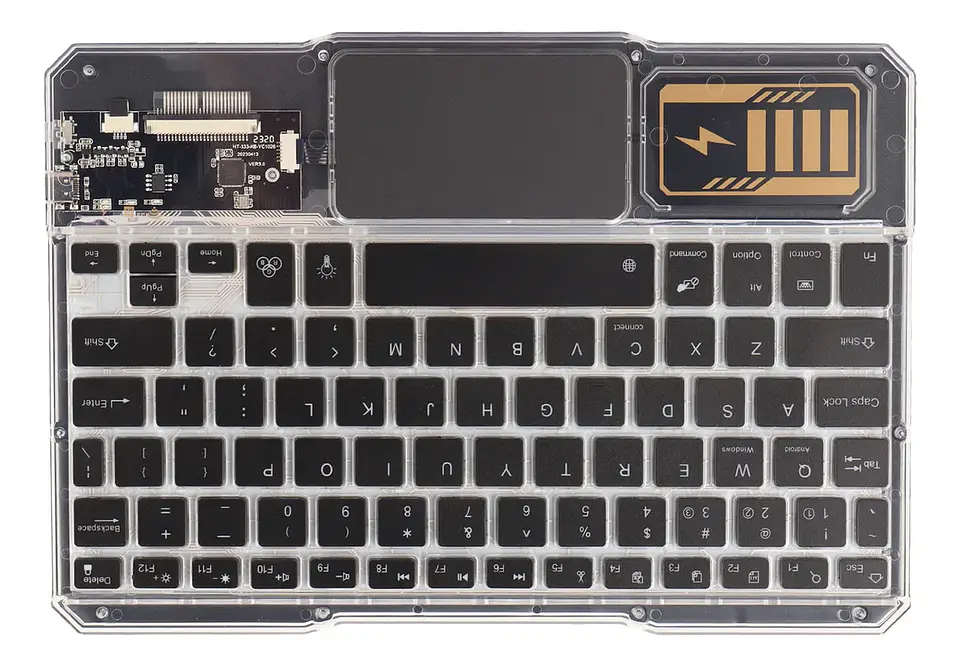Teclado Bluetooth inalámbrico A30 RGB Negro  2
