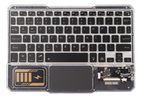 Teclado Bluetooth inalámbrico A30 RGB Negro 