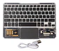 Teclado Bluetooth inalámbrico A30 RGB Negro  - Miniatura 3
