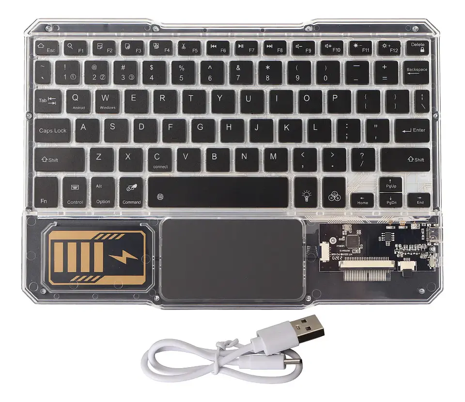 Teclado Bluetooth inalámbrico A30 RGB Negro  3