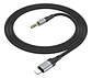 Cable de audio USB-C a 3.5mm 1 metro negro  - Miniatura 3