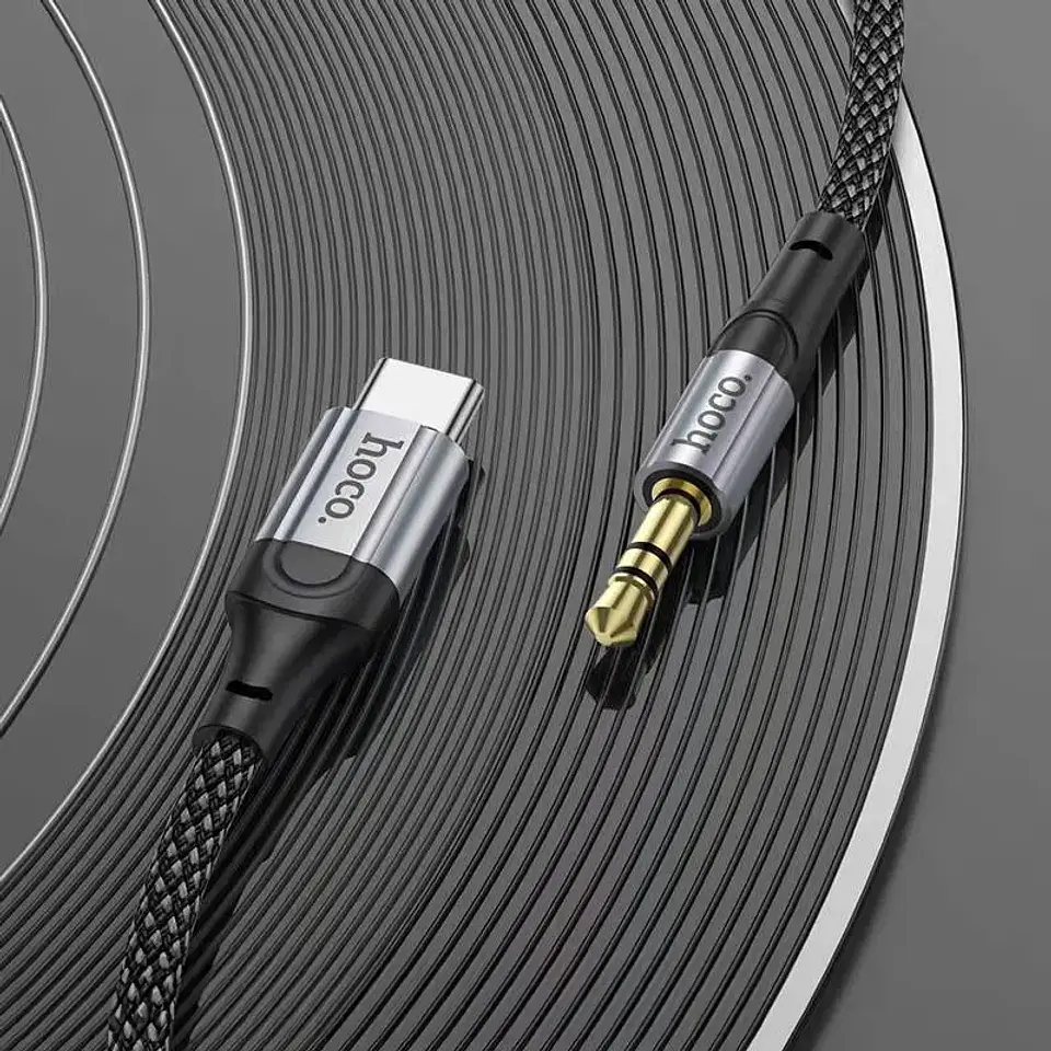 Cable de audio USB-C a 3.5mm 1 metro negro  4