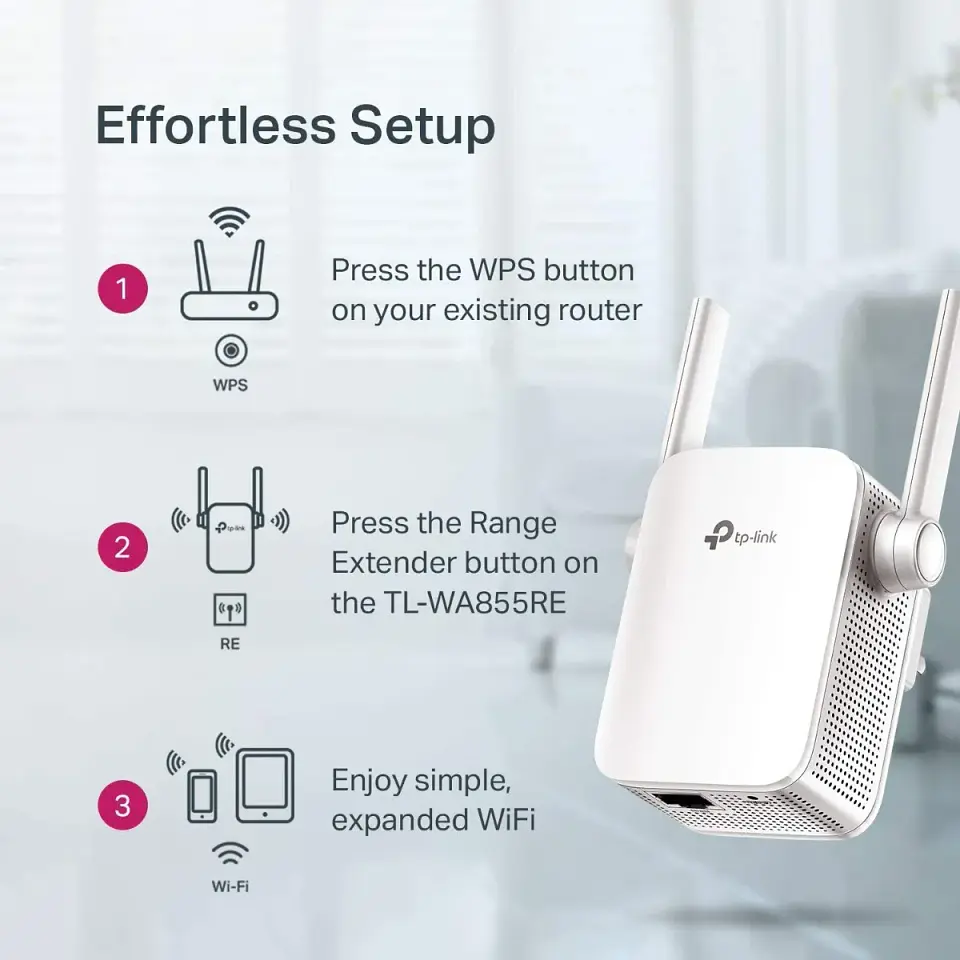 Repetidor Extensor Wifi N 300mbps Tp-link TL-wa855re  4