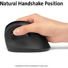 Mouse Ergonómico Vertical Inalámbrico Kensington ProFit 6 Btns 1600dpi USB Negro 2