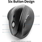 Mouse Ergonómico Vertical Inalámbrico Kensington ProFit 6 Btns 1600dpi USB Negro - Miniatura 4