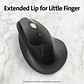 Mouse Ergonómico Vertical Inalámbrico Kensington ProFit 6 Btns 1600dpi USB Negro - Miniatura 5
