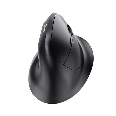 Mouse Inalámbrico Ergonomico 2,4Hz + Bluetooth Recargable negro