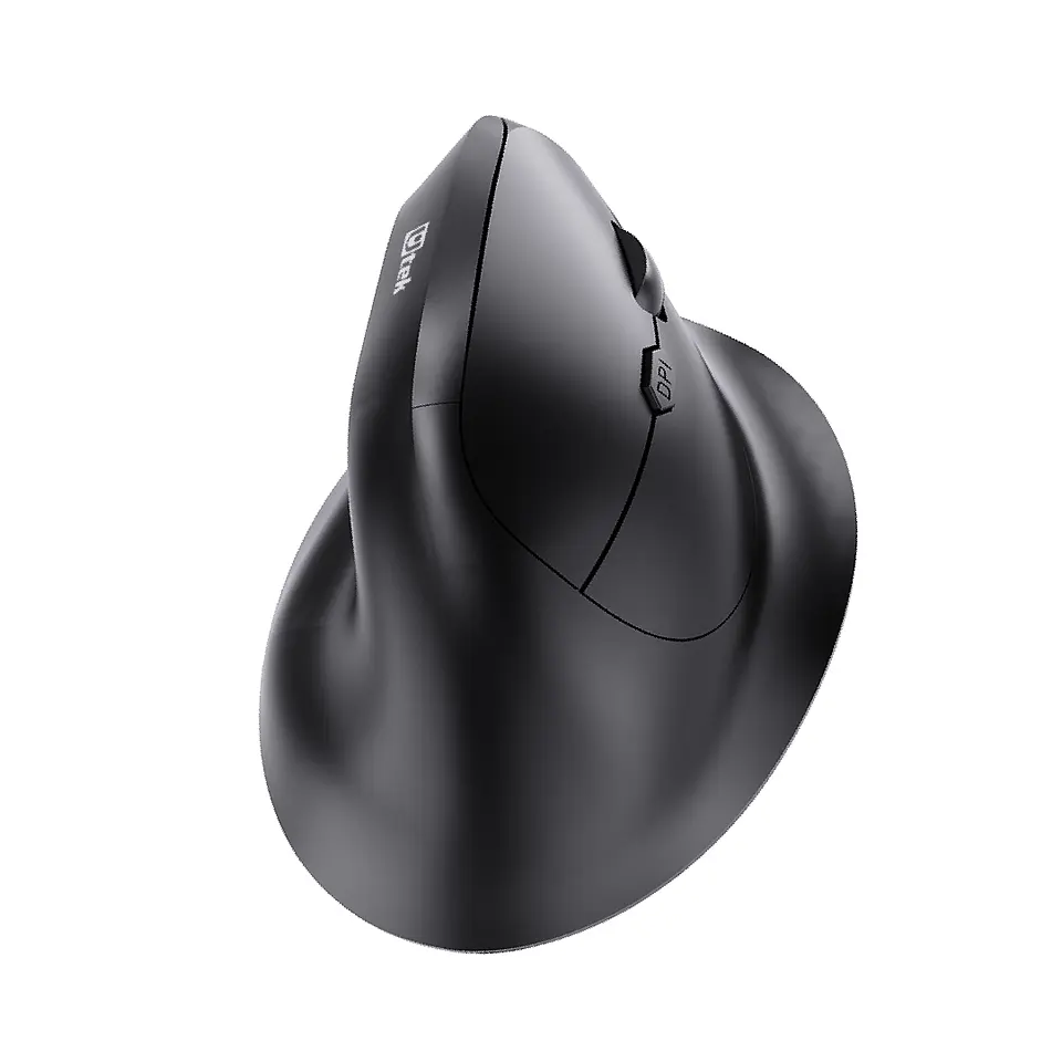 Mouse Inalámbrico Ergonomico 2,4Hz + Bluetooth Recargable negro 1