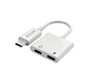 Adaptador USB-C A 2 USB-C carga y audio  - Miniatura 1