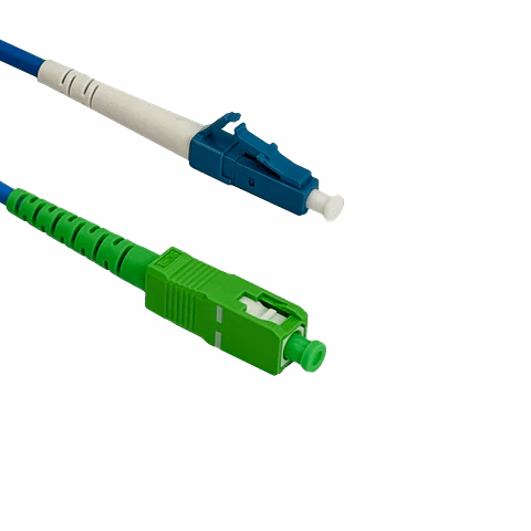 Cable de fibra Blindado 3mt LC/UPC-SC/APC SM Simplex JumperFibra 3.0mm 9/125um 