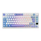 RK ROYAL KLUD M75 Teclado mecánico español 81 teclas RGB retroiluminado 2,4G inalámbrico/Bluetooth/USB-C Taro Milk - Miniatura 2