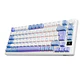 RK ROYAL KLUD M75 Teclado mecánico español 81 teclas RGB retroiluminado 2,4G inalámbrico/Bluetooth/USB-C Taro Milk - Miniatura 1