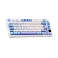 RK ROYAL KLUD M75 Teclado mecánico español 81 teclas RGB retroiluminado 2,4G inalámbrico/Bluetooth/USB-C Taro Milk - Miniatura 5