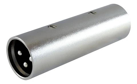 Adaptador de Audio XLR 3PIN M-M COPLA 18,5x63,5mm DMX 