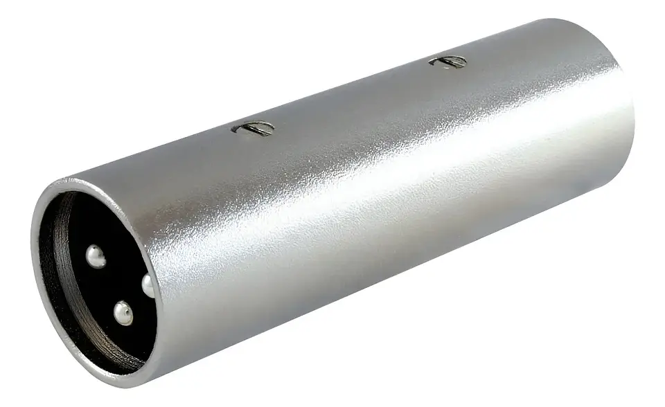 Adaptador de Audio XLR 3PIN M-M COPLA 18,5x63,5mm DMX  1
