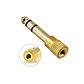Adaptador de Audio 3,5mm hembra a 6,35mm macho copla audio stereo - Miniatura 1