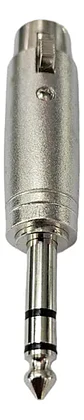 Adaptador de audio XLR 3pin XLR3 hembra a 6,35mm macho Stereo - Miniatura 3