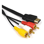 Cable HDMI a RCA macho macho, audio y video 1