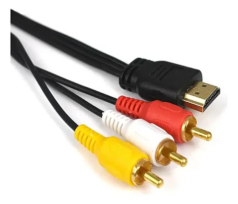 Cable HDMI a RCA macho macho, audio y video