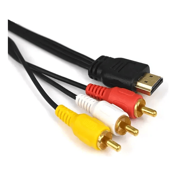 Cable HDMI a RCA macho macho, audio y video 1