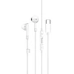 Audífono USB-C con cable M93 hoco Blanco - Miniatura 1