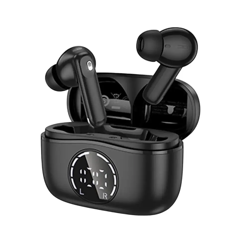Audifonos BT 5.4 ANC+ENC noise reduction EQ22 Negro 1