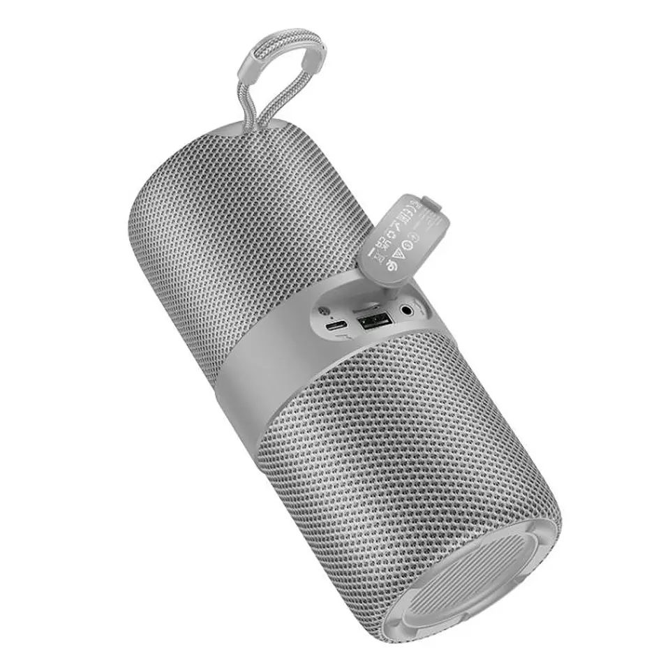 Parlante Borofone BR41 Colorfull LED GRIS  2