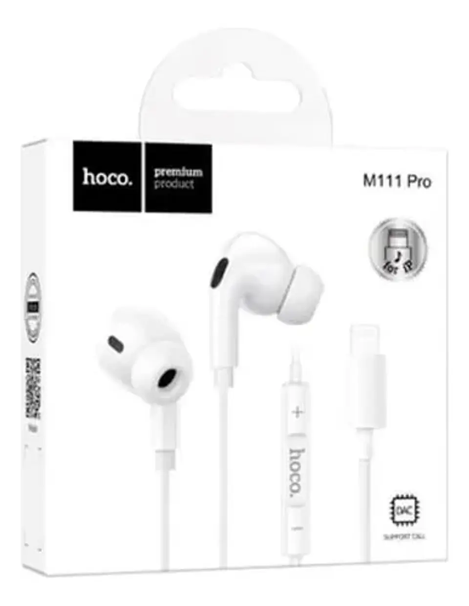 Audífono Lightning M111 con cable blanco  3