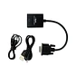 Adaptador conversor VGA a HDMI con audio  - Miniatura 4