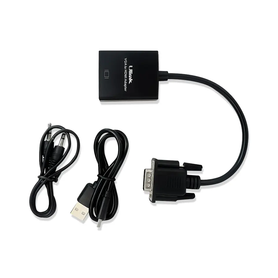 Adaptador conversor VGA a HDMI con audio  4