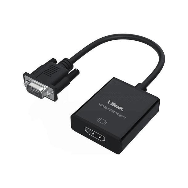 Adaptador conversor VGA a HDMI con audio  1