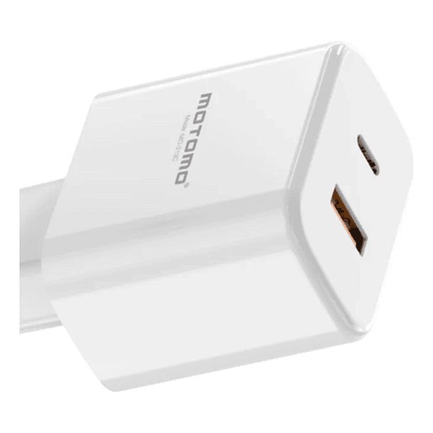 Cargador USB-C A USB-C completo Motomo PD 25W dual  3