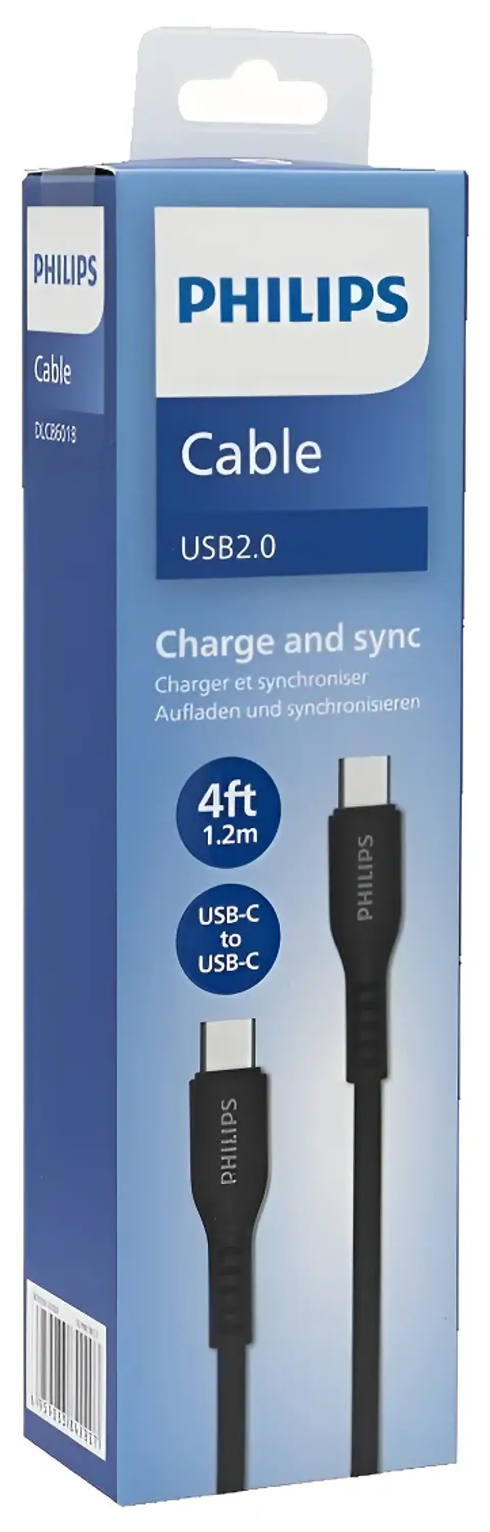 Cable USB-C a USB-C 60W 1 metro Philips 4