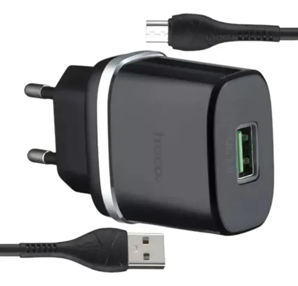 Cargador hoco C12Q Micro USB QC3.0 2
